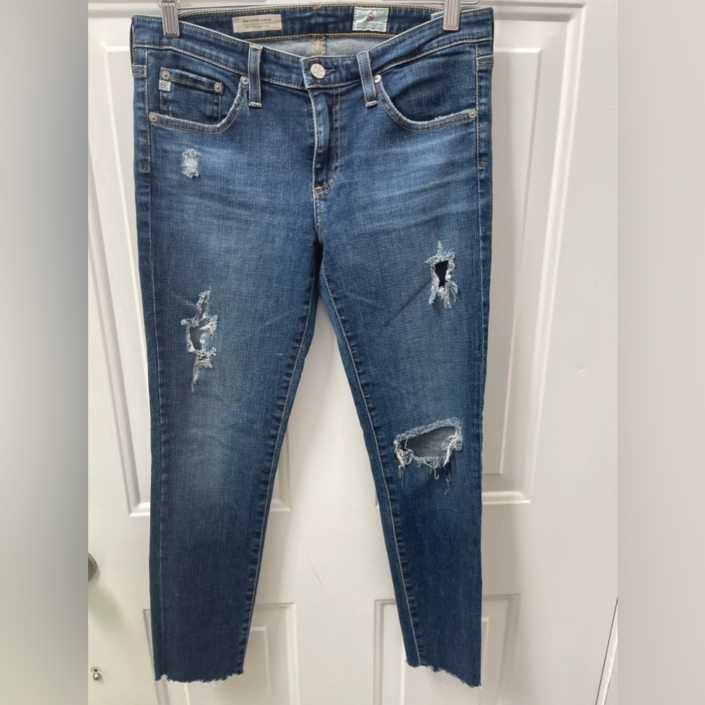Adriano Goldschmeid The Stevie Ankle 29W Slim Straight Ankle 25” Inseam Jeans